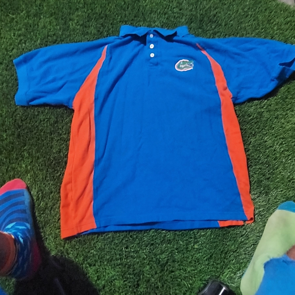 J. American Florida Gators Embroided Polo Shirt Size M